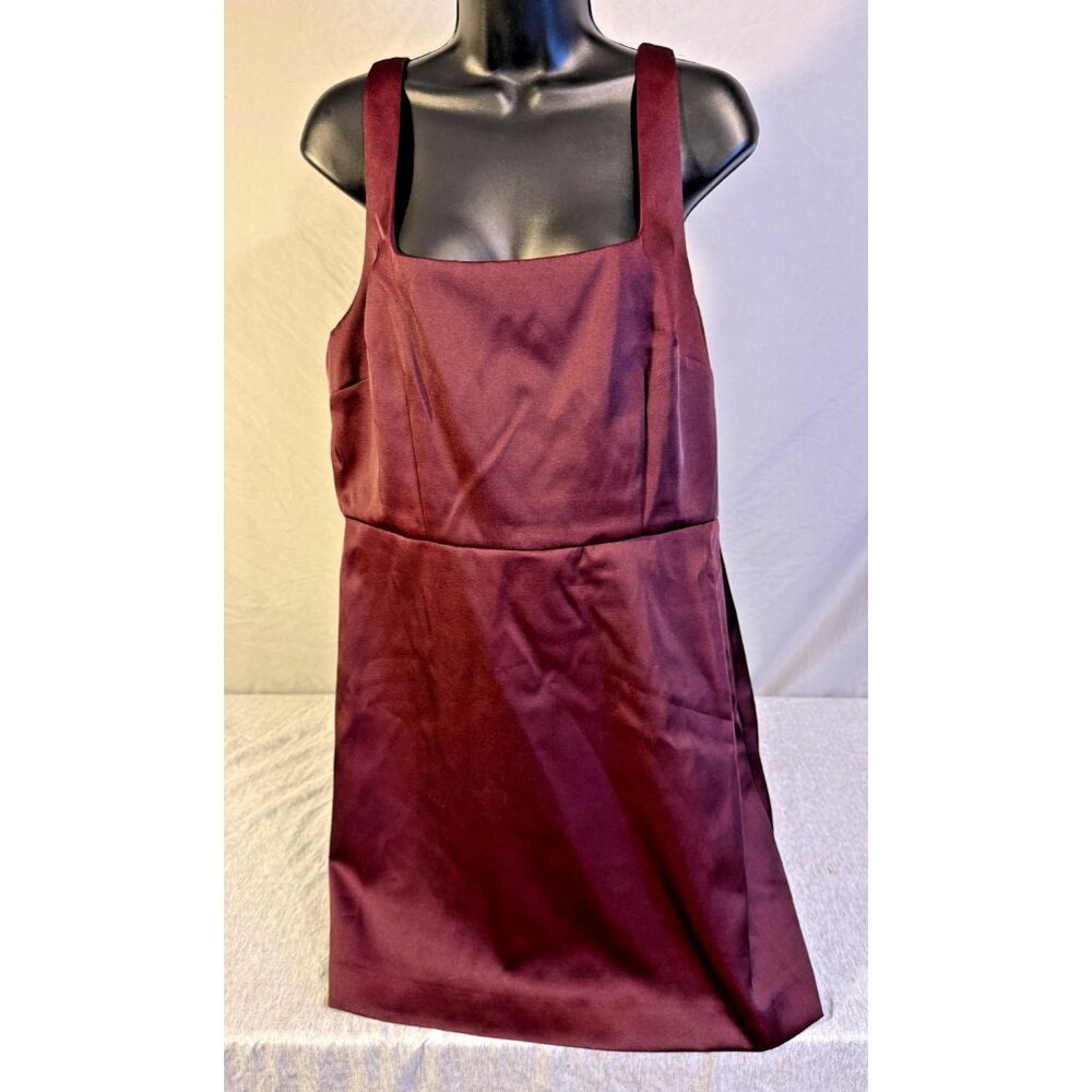 NWT A New Day Purple Satin Party statement Dress Womens 14 Large L Mini